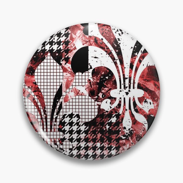 Item preview, Floral de Lis Red Modern Design designed and sold by Sharon Schwalbe.