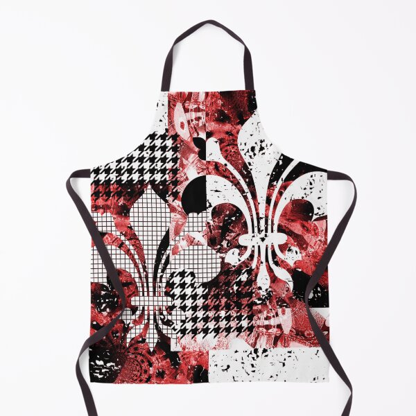 Item preview, Floral de Lis Red Modern Design designed and sold by Sharon Schwalbe.