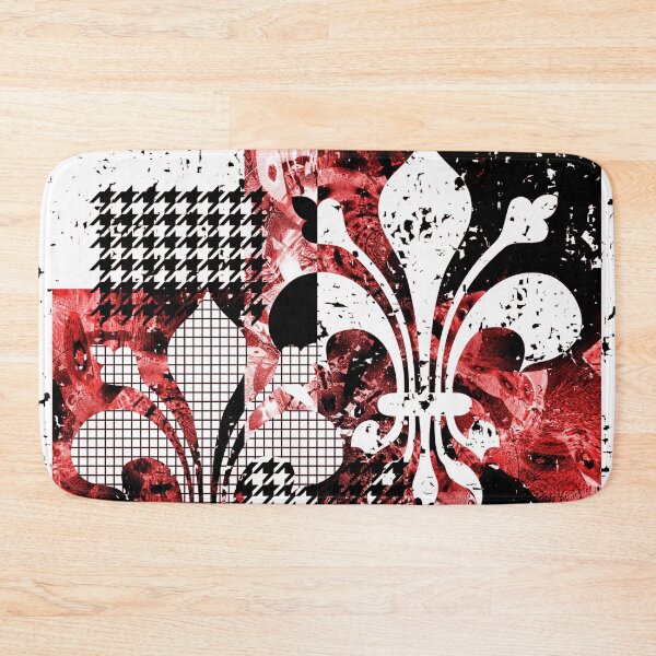 Item preview, Floral de Lis Red Modern Design designed and sold by Sharon Schwalbe.