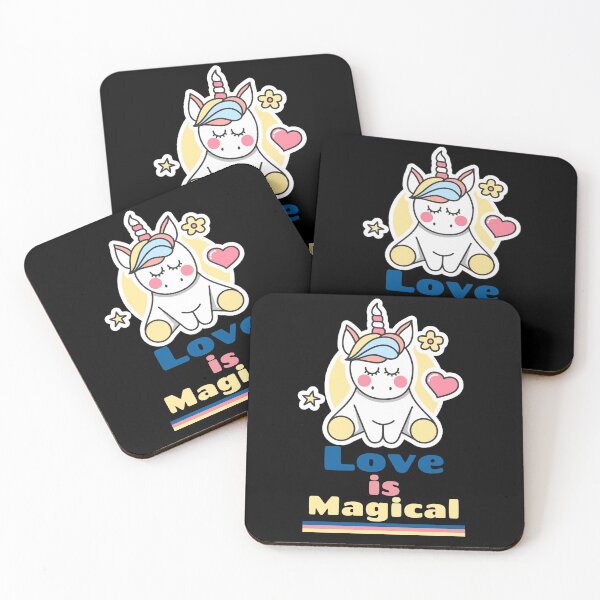 Item preview, Love is Magical - Valentines Day Unicorn designed and sold by alancrapopod.