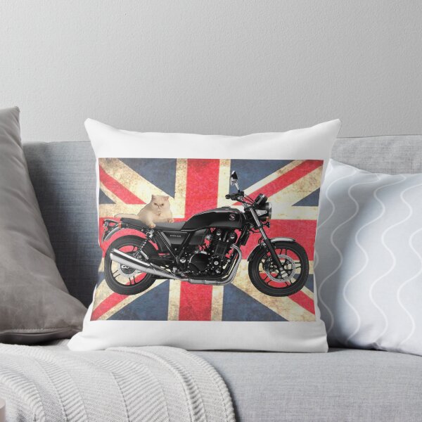 Item preview, Brit cat on motorcycle  designed and sold by motorzycle.