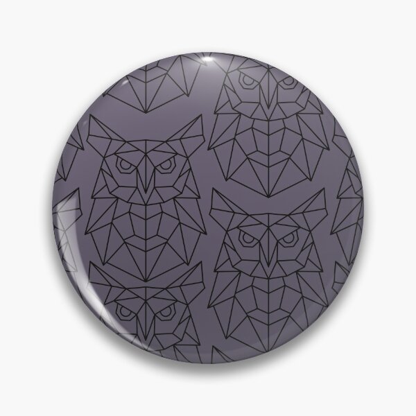 Item preview, Geometric owl bird pattern purple designed and sold by TheWaterBirds.