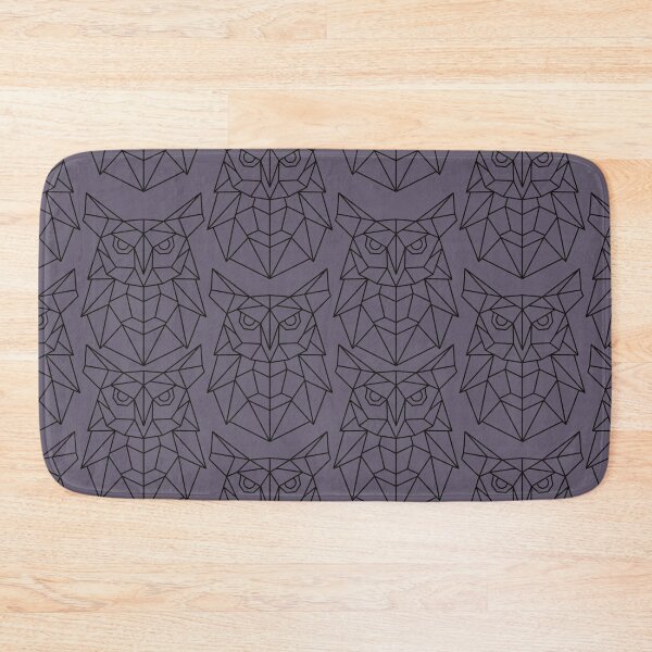 Item preview, Geometric owl bird pattern purple designed and sold by TheWaterBirds.