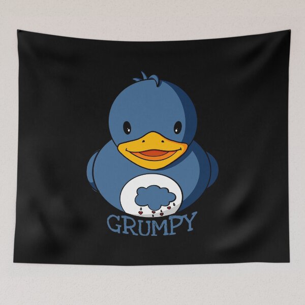 Item preview, Grumpy Rubber Duck designed and sold by Alisha Ober Designs.