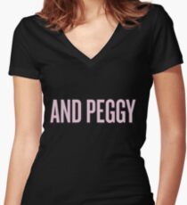 and peggy! Women's Fitted V-Neck T-Shirt