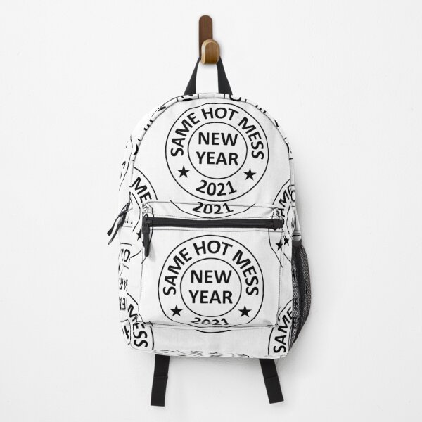 Item preview, New Year Same Hot Mess 2021 - Circles - Black designed and sold by TKsTees.