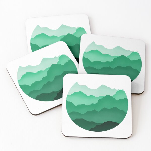 Item preview, Misty mountain circle green designed and sold by Mayakiwi.