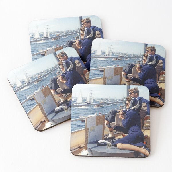 Item preview, J F Kennedy watching the America's Cup 1962 designed and sold by heymate.