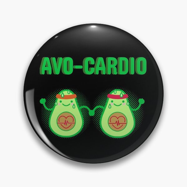 Item preview, Avo-Cardio - Cute Avocado Couple Working Out designed and sold by molamode.