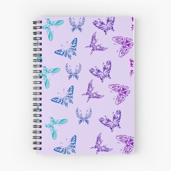 Aperçu de l'œuvre Papillons ombrés en rose, violet, bleu et turquoise créée et vendue par ShowMePrints.