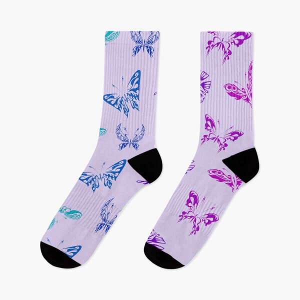 Item preview, Ombre Butterflies in Pink, Purple, Blue, and Teal designed and sold by ShowMePrints.