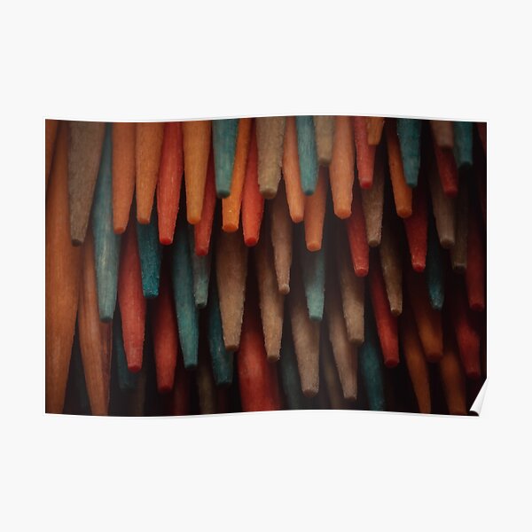 Toothpick Stalactites. Macro Photography Poster