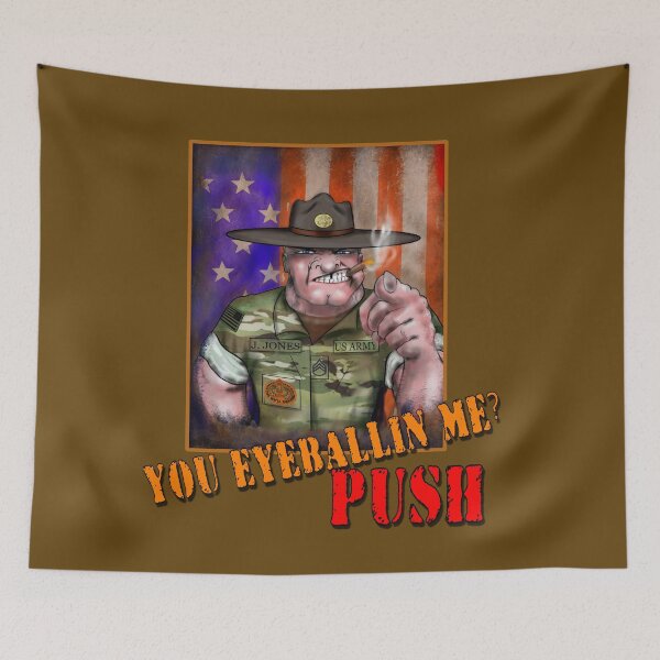 Item preview, You Eyeballin Me, Drill Sergeant, Patriotic Design, US Army, Staff Sergeant designed and sold by ronnieyoung.