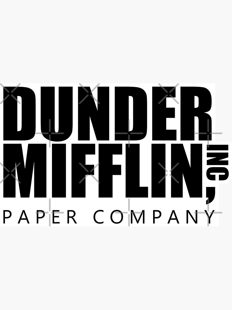 Dunder Mifflin Inc Paper Company Office Logo