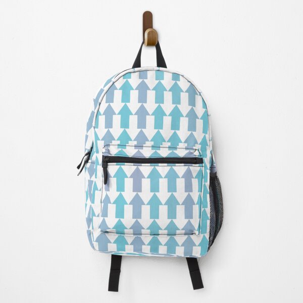 Item preview, geometric blue lilac white arrow pattern up down designed and sold by frauenbrauen.