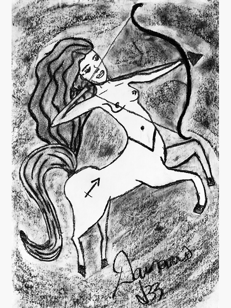 Thumbnail 3 of 3, Sticker, Sagittarius the Archer designed and sold by d33universe.