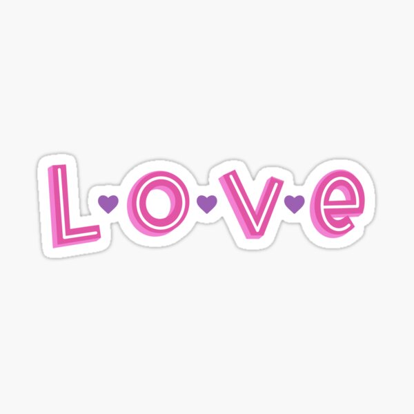 L•O•V•E LOVE Sticker