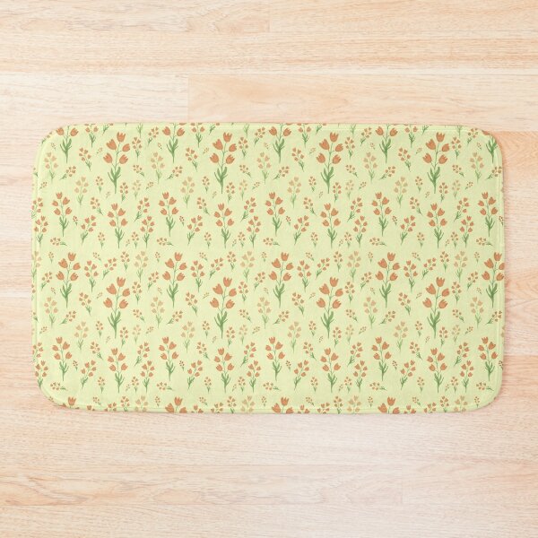 Item preview, Yellow bell flowers floral wallpaper designed and sold by EQRoy.