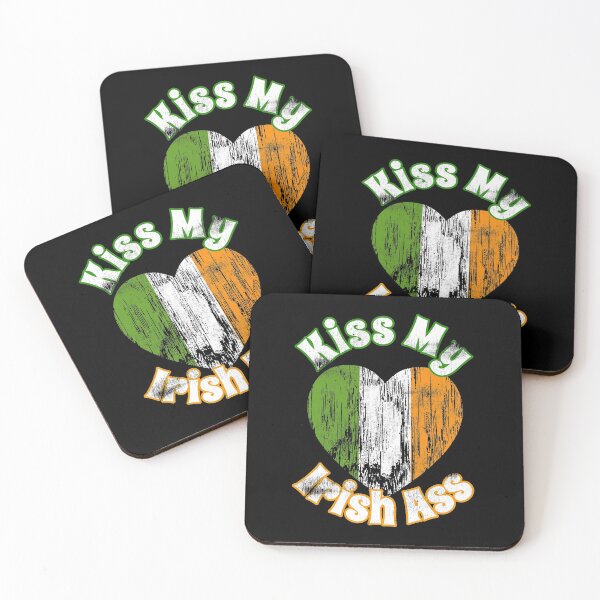 Item preview, Kiss My Irish Ass Irish Flag Heart Distressed Grunge St Patricks Day designed and sold by TheButtonCrew.