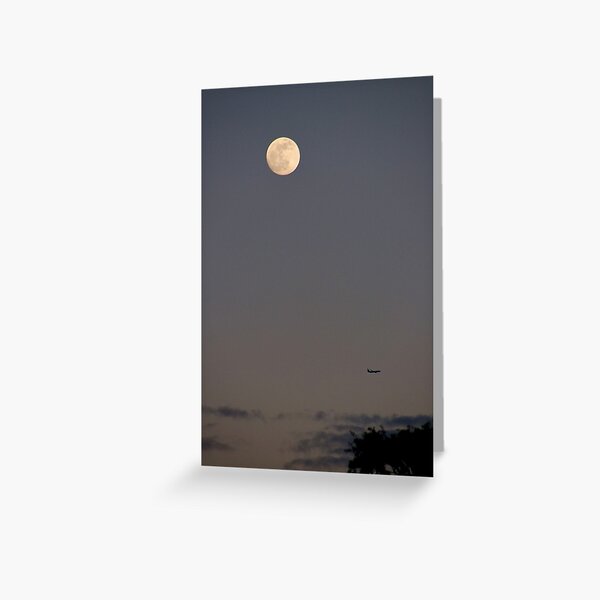 Moon & Aircraft, Pt. II Greeting Card