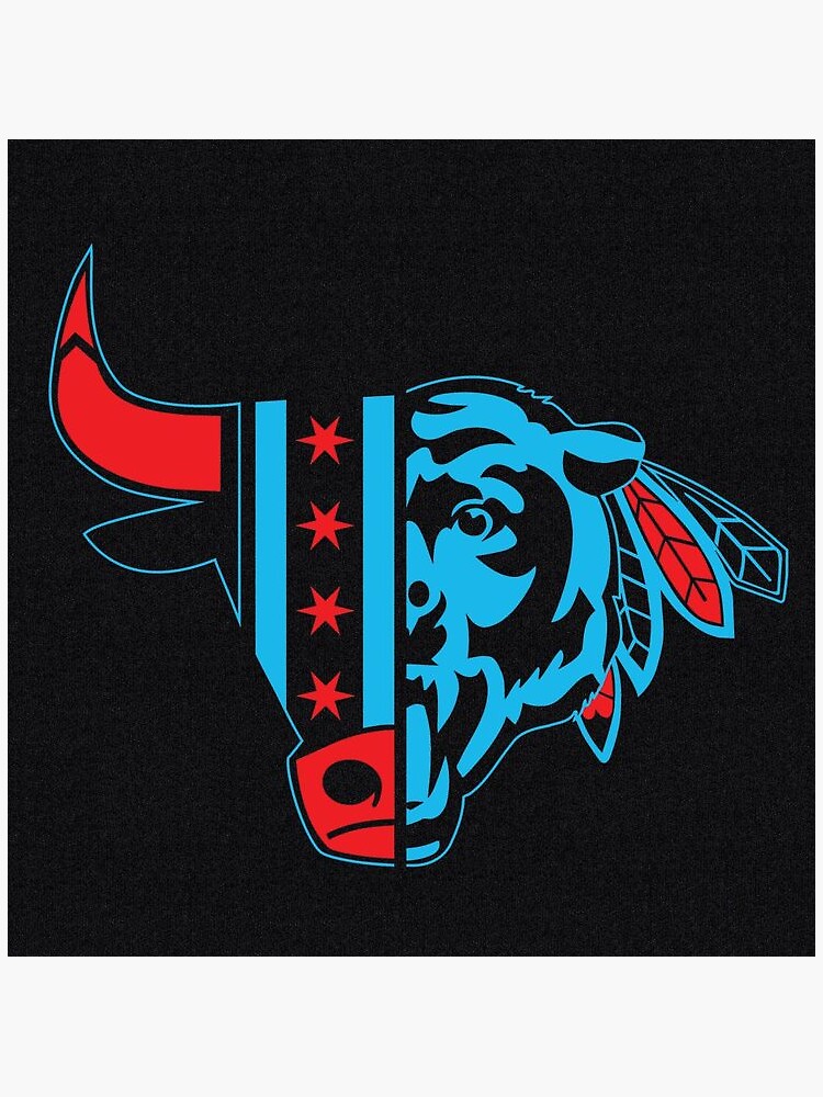 Chicago Bull / Blackhawk / Bear Sticker for Sale by John Stevens