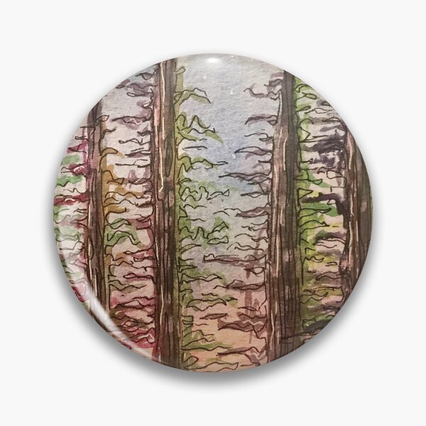 Item preview, Watercolor Forest Painting  designed and sold by pamelarmarino.