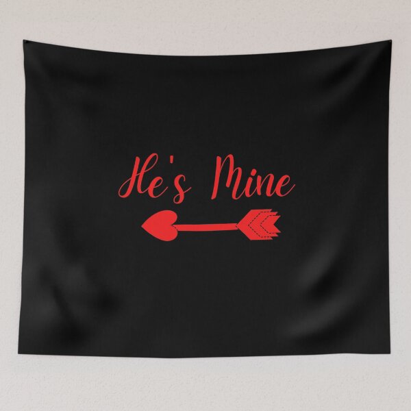 Item preview, HE'S MINE | HEART ARROW designed and sold by LiveAndGlow.