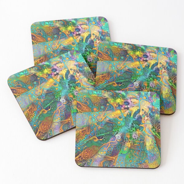 Item preview, Deepdream floral fractalize space abstraction designed and sold by blackhalt.
