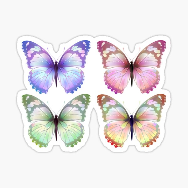 Purple Butterfly Emoji Sticker For Sale By Joker1990 Redbubble