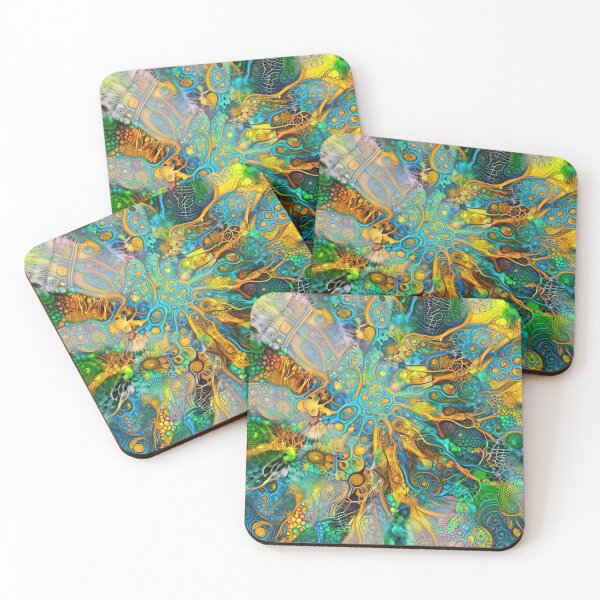 Item preview, Deepdream floral fractalize space abstraction designed and sold by blackhalt.