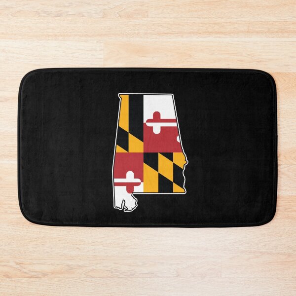 Item preview, Maryland Flag Alabama State Shape designed and sold by MarylandStyle.