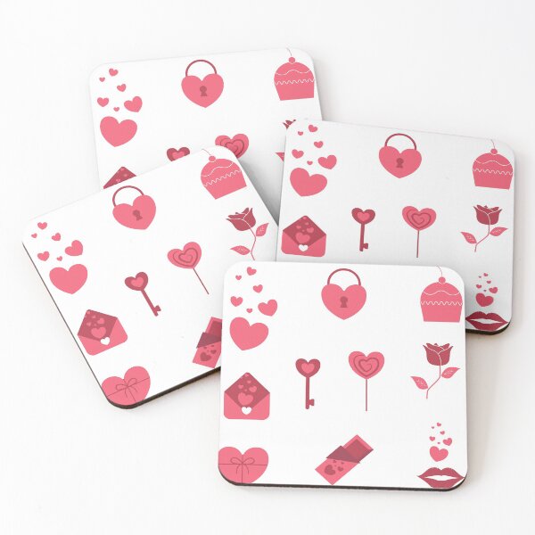 Item preview, Red & Pink Romantic Girly Gift, Hugs Kisses Valentine Wishes Packs designed and sold by lodarohit.