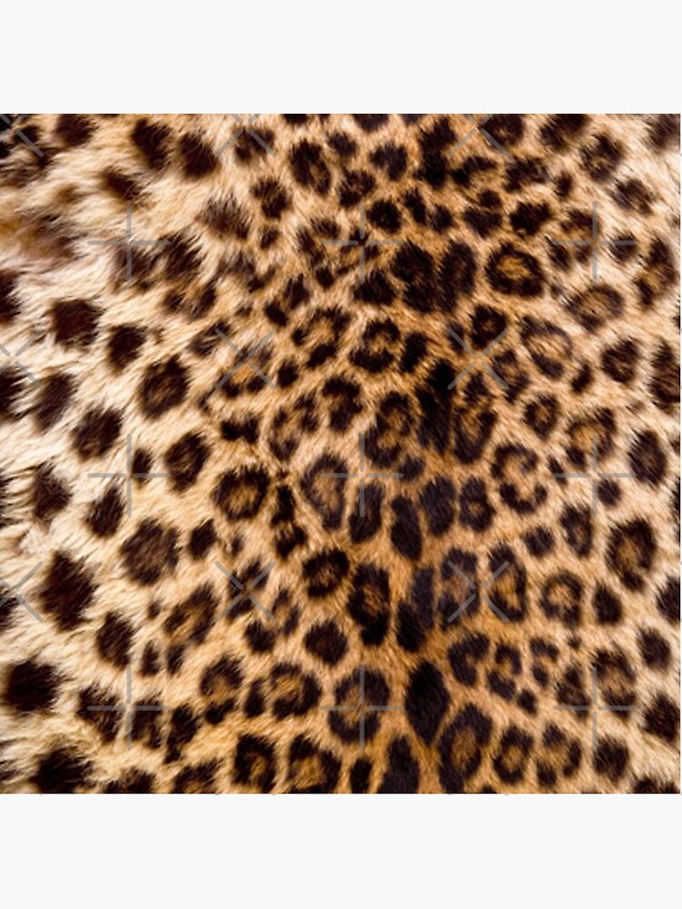 Leopard Jaguar Cheetah Printed Faux Fur Realistic Image