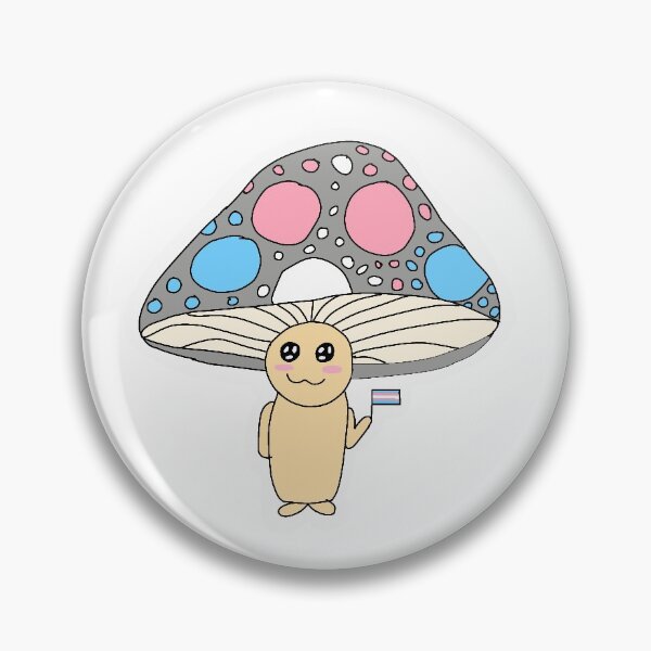 Item preview, Trans Pride Mushroom Person designed and sold by flosquisqiliae.
