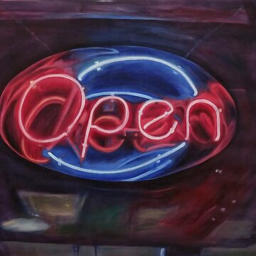 Artwork thumbnail, Open Neon Sign by Fiona Gray
