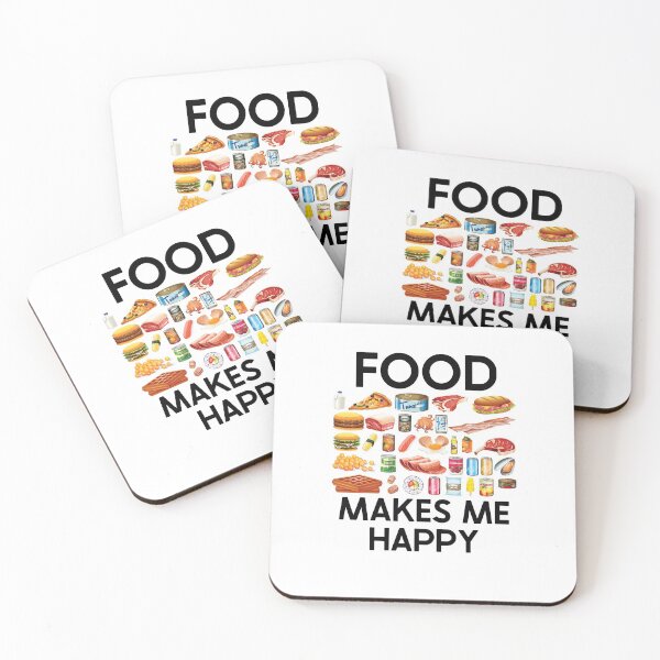 Item preview, Food Makes Me Happy designed and sold by Meliafroggy.
