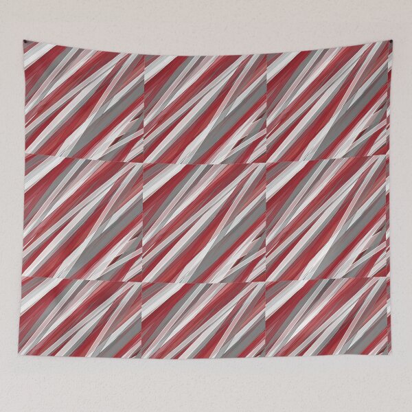 Item preview, Red, Gray and White Stripes designed and sold by StarCap7.