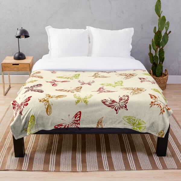 Item preview, Butterfly Pattern in Shades of Red, Orange and Yellow designed and sold by ShowMePrints.