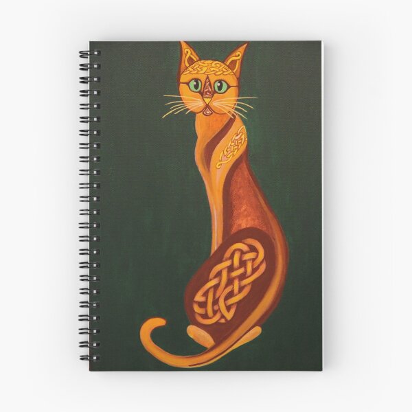 Item preview, Celtic Cat in Emerald designed and sold by Robyn J. Blackford.