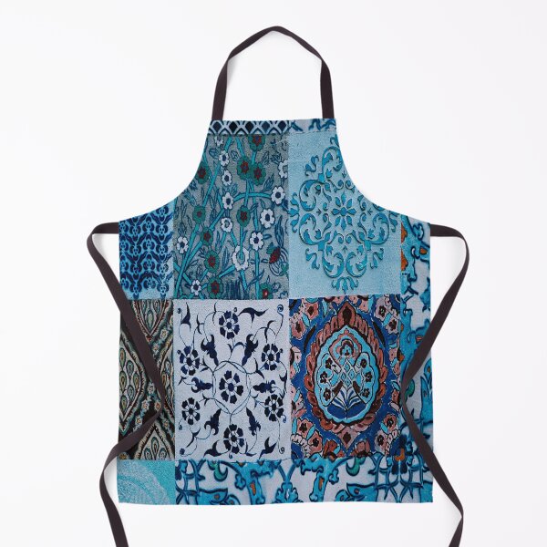 Item preview, Shades of Blue Wall Tile Art designed and sold by irideae.