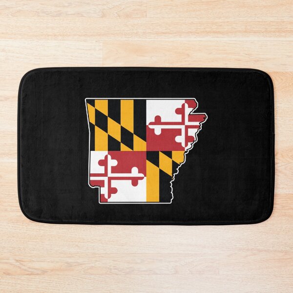Item preview, Maryland Flag Arkansas Map designed and sold by MarylandStyle.