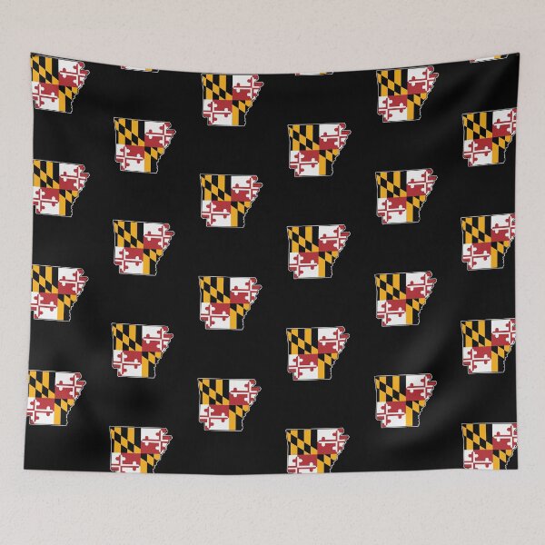 Item preview, Maryland Flag Arkansas Map designed and sold by MarylandStyle.