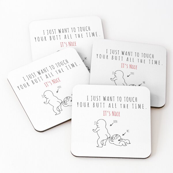 Item preview, I just want to touch your butt all the time funny lovers gift designed and sold by KMIKBAL7.