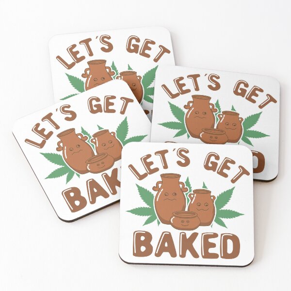 Item preview, Let's Get Baked Funny Pottery Kawaii Pun designed and sold by Dan66.
