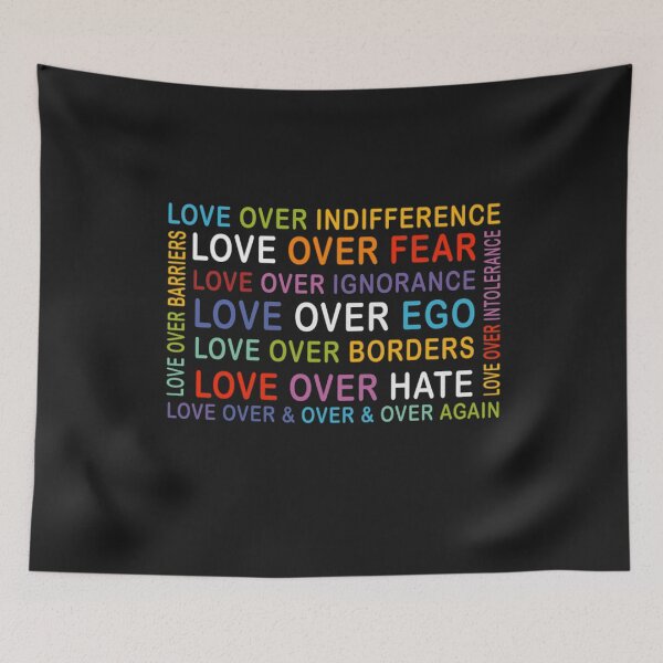 Item preview, Love over hate Love over indifference Love over Ignorance Love over Ego LGBT GIft designed and sold by Risa51.