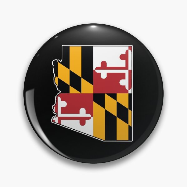 Item preview, Maryland Flag Arizona Map designed and sold by MarylandStyle.