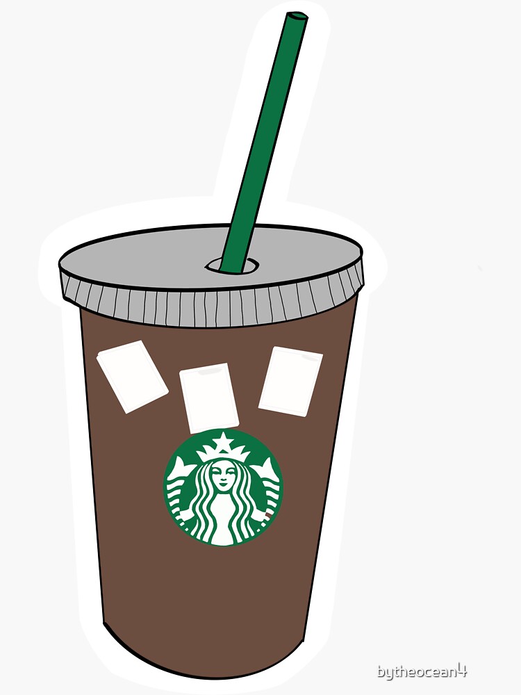 Starbucks coffee sticker, Starbucks iced coffee cup sticker, Starbucks  coffee, Starbucks drinks sticker