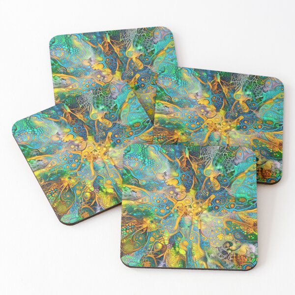 Item preview, Deepdream floral fractalize space abstraction designed and sold by blackhalt.