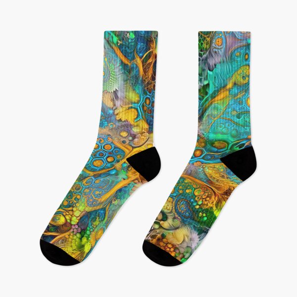 Item preview, Deepdream floral fractalize space abstraction designed and sold by blackhalt.