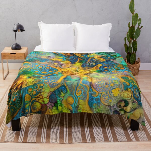Item preview, Deepdream floral fractalize space abstraction designed and sold by blackhalt.